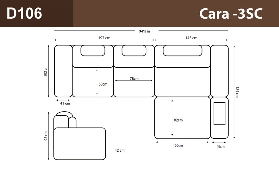 Cara - 3SC Leather Sofa Lounge Set